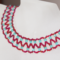 Necklace - Dentelle Alyna - Necklace - Laiton argenté
